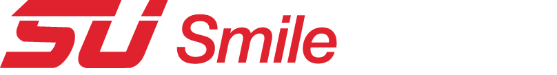 Rotes SU Smile Umzug-Logo auf hellgrauem Hintergrund.
